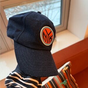NY KNICKS flannel/ wool  baseball hat. One size